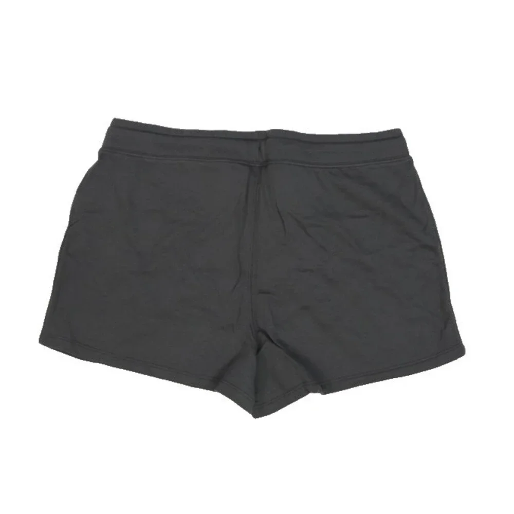 GAP Shorts Womens Large Soft Black Fleece Drawstring Lounge NL Fleece Shor Comfy - Picture 2 of 11